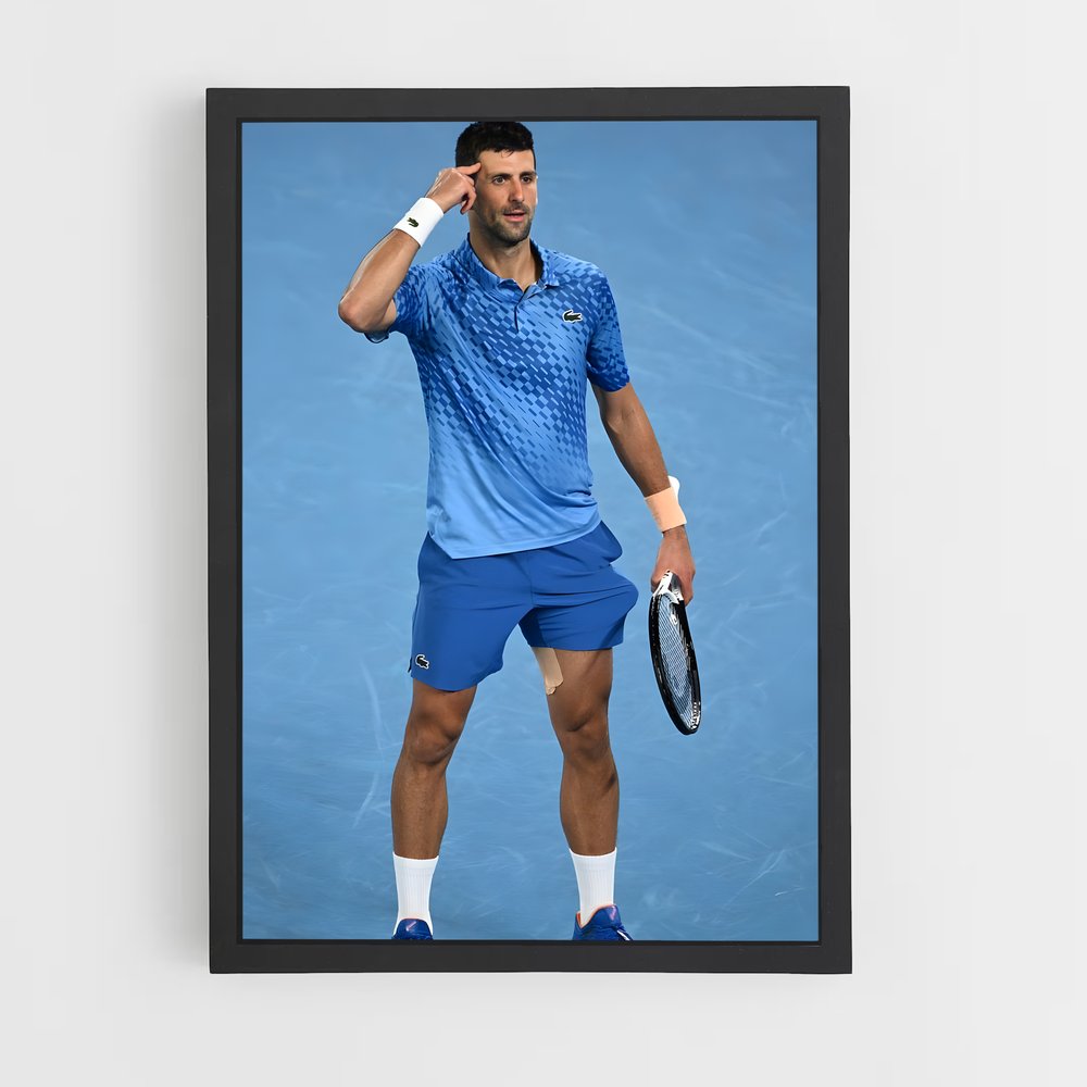 Poster Novak de djokovic – affiche Tennis (vue 2)